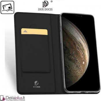 Dux Ducis dirbtinės odos atverčiamas dėklas - juodas (IPHONE 11 PRO) Dux Ducis dirbtinės odos atverčiamas dėklas - juodas (IPHONE 11 PRO)